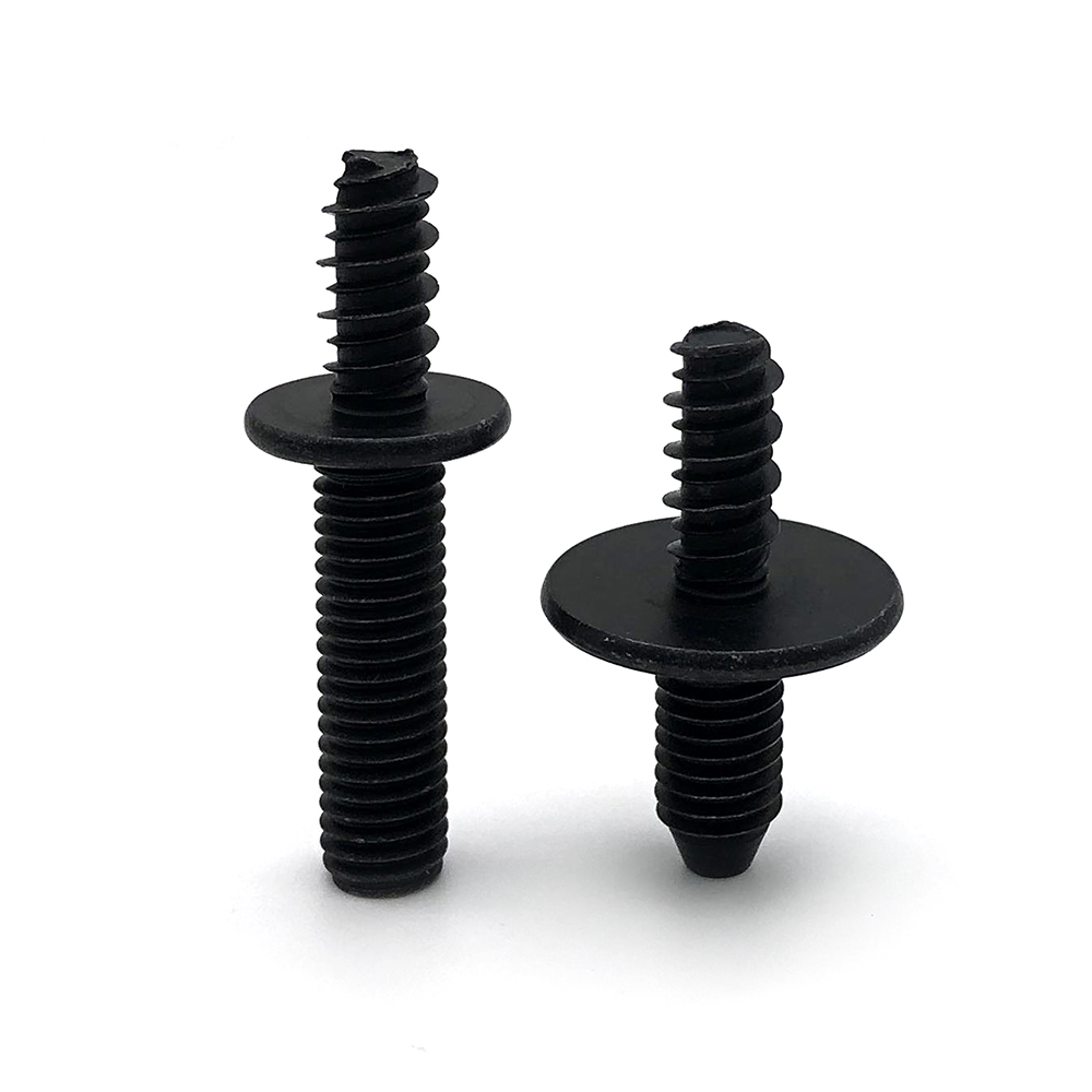厂家生产双头牙螺丝 双头螺丝 双头螺丝 发黑 黑锌螺丝 车灯螺丝 汽车螺丝 定制非标螺丝